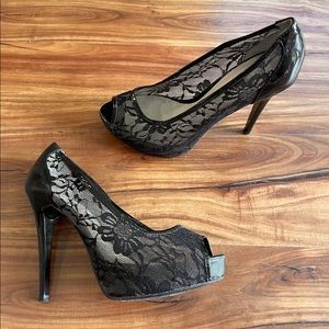 Guess Lace Black Heels